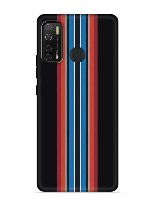 Vertical Strips Embossed Soft Silicone Case for Tecno Spark 5 Pro Zapvi