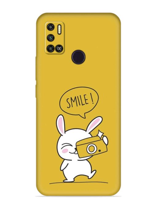 Hey Smile Please Embossed Soft Silicone Case for Tecno Spark 6 Air Zapvi