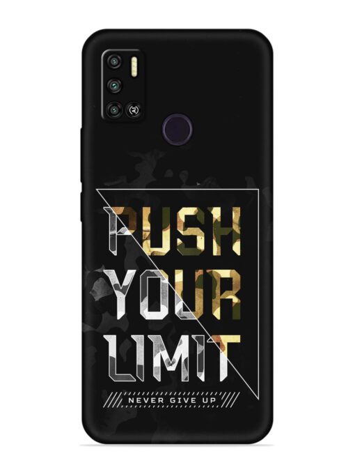 Push Your Limits Embossed Soft Silicone Case for Tecno Spark 6 Air Zapvi