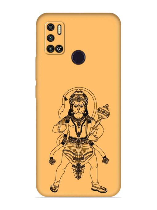 Indian God Hanuman Embossed Soft Silicone Case for Tecno Spark 6 Air Zapvi