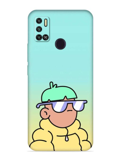 Doodles Cool Character Embossed Soft Silicone Case for Tecno Spark 6 Air Zapvi