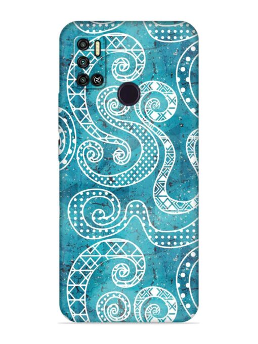 Vintage Curved Seamless Embossed Soft Silicone Case for Tecno Spark 6 Air Zapvi