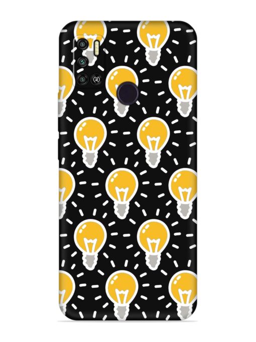 Light Bulb Seamless Embossed Soft Silicone Case for Tecno Spark 6 Air