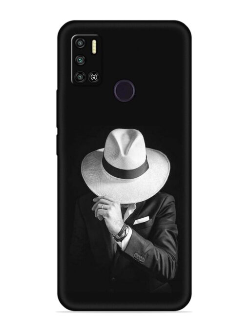 Men Under Hat Embossed Soft Silicone Case for Tecno Spark 6 Air