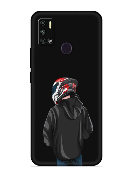 Motorcycle Rider Embossed Soft Silicone Case for Tecno Spark 6 Air