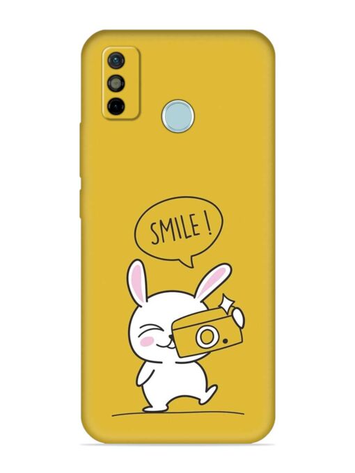 Hey Smile Please Embossed Soft Silicone Case for Tecno Spark 6 Go Zapvi