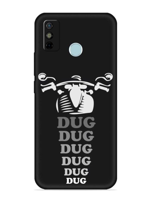 Dug Dug Dug Embossed Soft Silicone Case for Tecno Spark 6 Go Zapvi