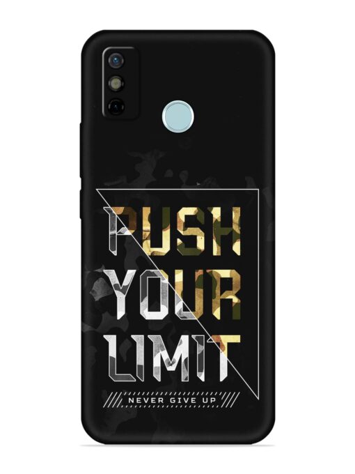 Push Your Limits Embossed Soft Silicone Case for Tecno Spark 6 Go Zapvi