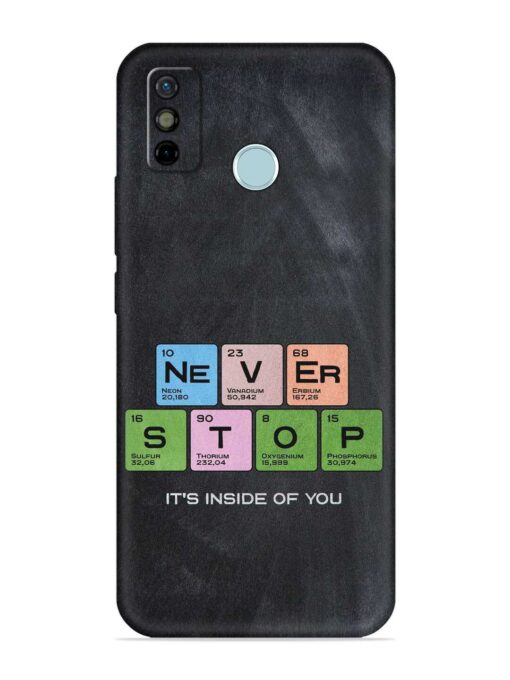 Never Stop It'S Inside Of You Embossed Soft Silicone Case for Tecno Spark 6 Go Zapvi