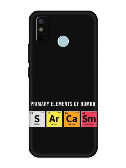 Primary Elements Humor Embossed Soft Silicone Case for Tecno Spark 6 Go Zapvi