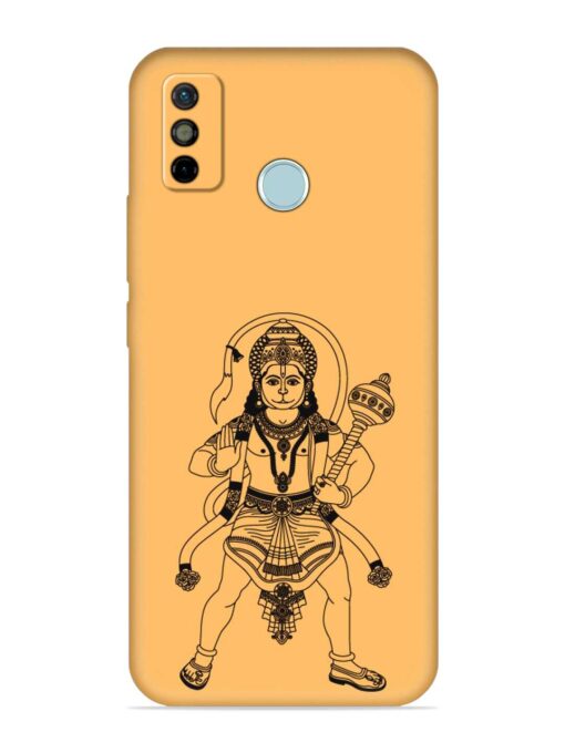 Indian God Hanuman Embossed Soft Silicone Case for Tecno Spark 6 Go