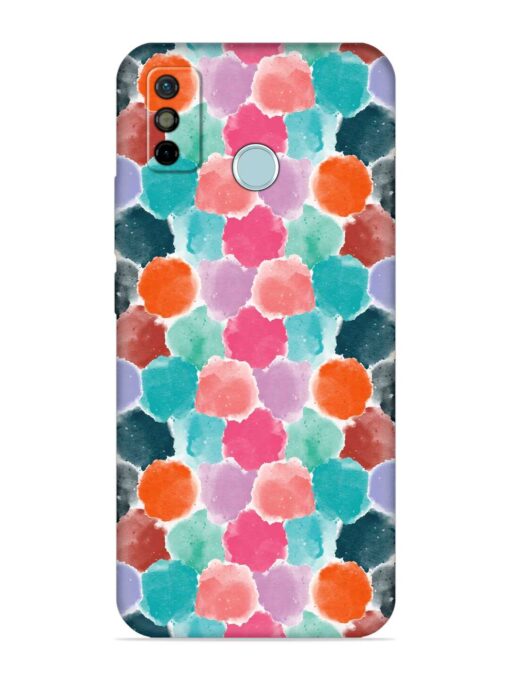 Colorful Seamless Pattern Embossed Soft Silicone Case for Tecno Spark 6 Go