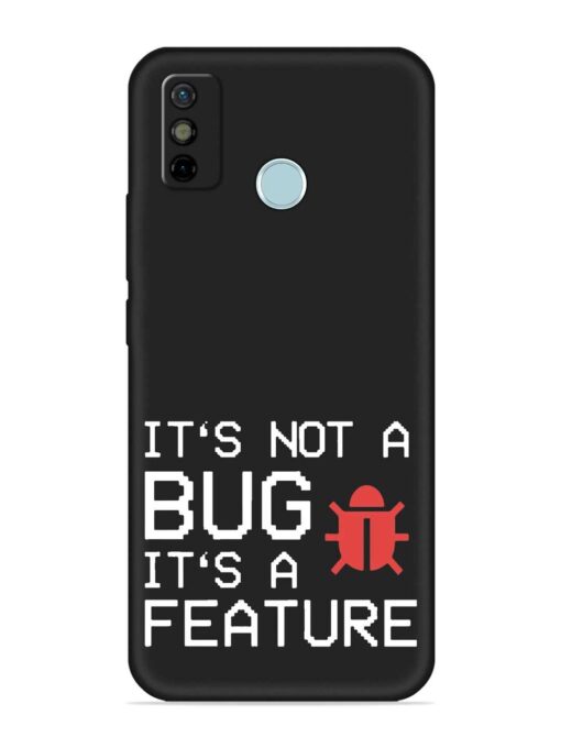 Not Bug Feature Embossed Soft Silicone Case for Tecno Spark 6 Go