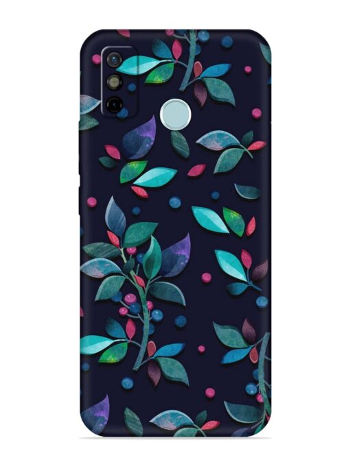 Decorative Watercolor Flower Embossed Soft Silicone Case for Tecno Spark 6 Go Zapvi