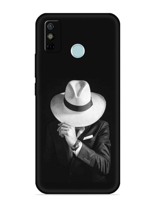 Men Under Hat Embossed Soft Silicone Case for Tecno Spark 6 Go