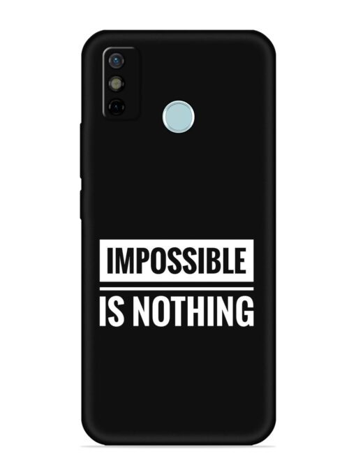 Impossible Is Nothing Embossed Soft Silicone Case for Tecno Spark 6 Go