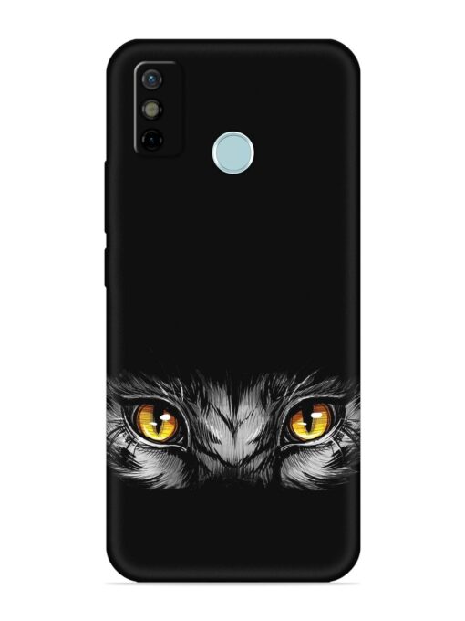 Scary Eye Embossed Soft Silicone Case for Tecno Spark 6 Go