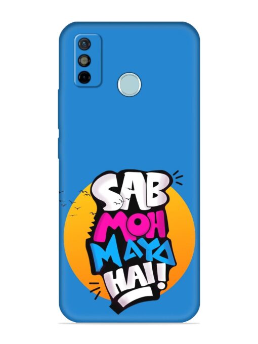 Sab Moh Moya Embossed Soft Silicone Case for Tecno Spark 6 Go