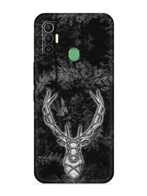 Ancient Deer Embossed Soft Silicone Case for Tecno Spark 7 Zapvi