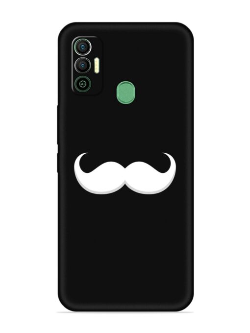 Mustache Vector Embossed Soft Silicone Case for Tecno Spark 7 Zapvi