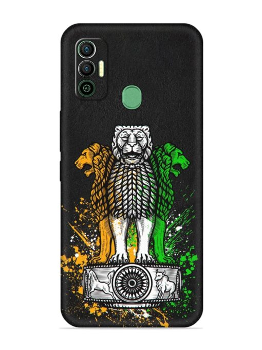 Pillars Of Ashoka Embossed Soft Silicone Case for Tecno Spark 7 Zapvi