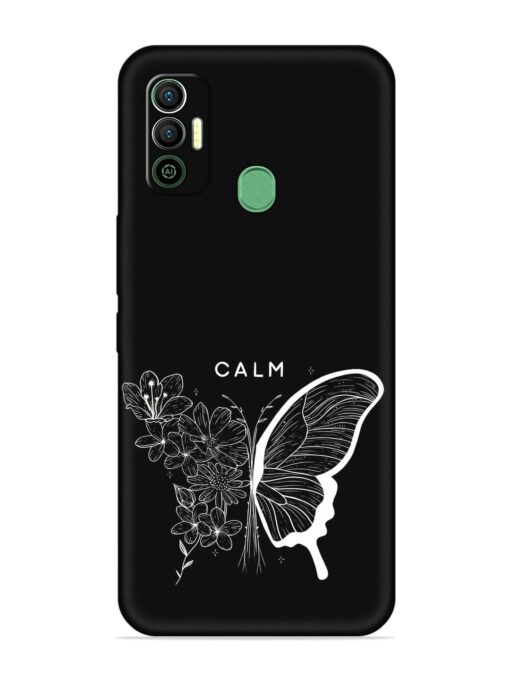 Calm Embossed Soft Silicone Case for Tecno Spark 7 Zapvi