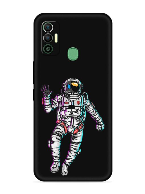 Spaceman Embossed Soft Silicone Case for Tecno Spark 7 Zapvi