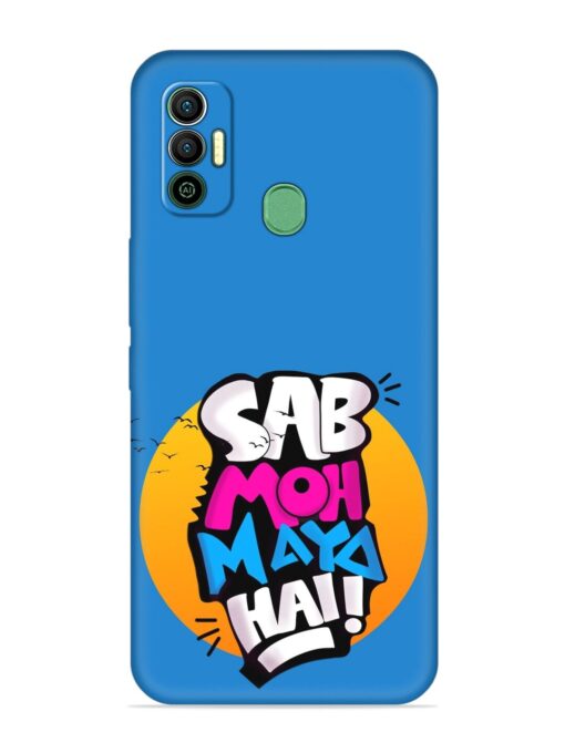 Sab Moh Moya Embossed Soft Silicone Case for Tecno Spark 7