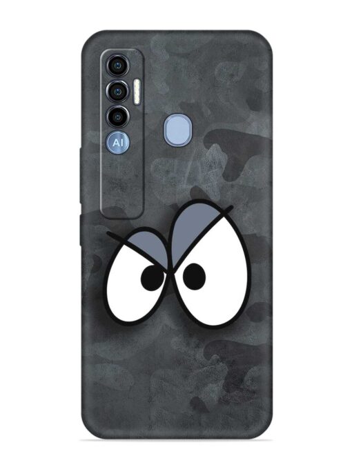 Big Eyes Night Mode Embossed Soft Silicone Case for Tecno Spark 7 Pro