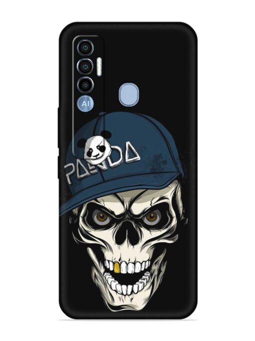 Panda Skull Embossed Soft Silicone Case for Tecno Spark 7 Pro