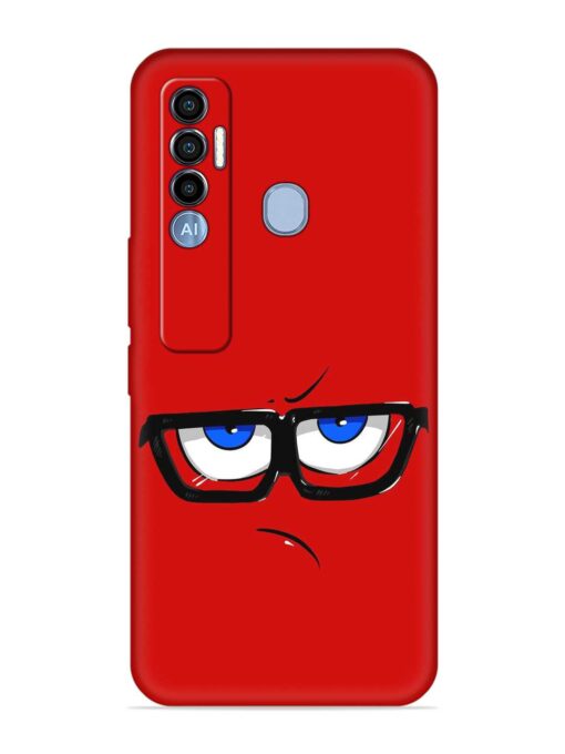 Rad Angry Face Embossed Soft Silicone Case for Tecno Spark 7 Pro