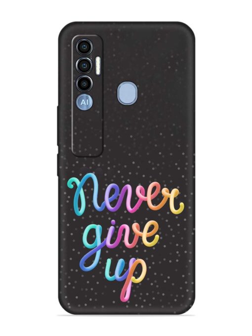 Colorful Stylized Rainbow Embossed Soft Silicone Case for Tecno Spark 7 Pro