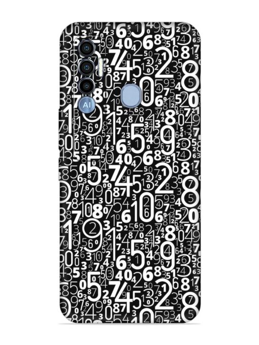 Many Numbers Different Embossed Soft Silicone Case for Tecno Spark 7 Pro Zapvi