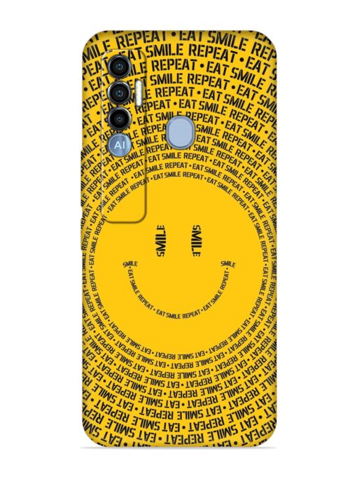 Smiley Embossed Soft Silicone Case for Tecno Spark 7 Pro Zapvi