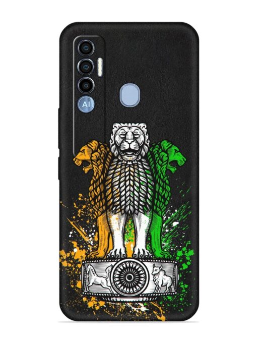 Pillars Of Ashoka Embossed Soft Silicone Case for Tecno Spark 7 Pro Zapvi