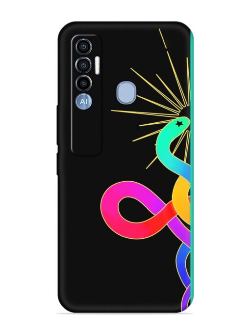 Art Geometric Abstraction Embossed Soft Silicone Case for Tecno Spark 7 Pro Zapvi