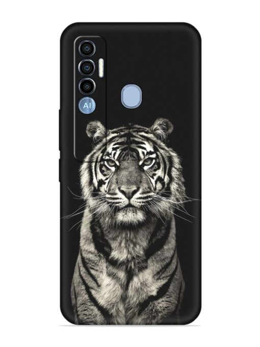 Tiger Art Embossed Soft Silicone Case for Tecno Spark 7 Pro Zapvi