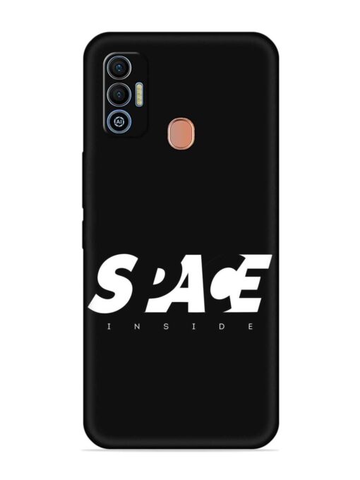 Space Typography Art Embossed Soft Silicone Case for Tecno Spark 7T