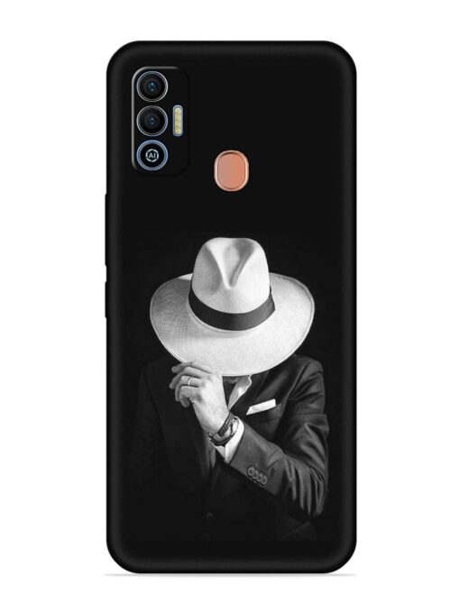 Men Under Hat Embossed Soft Silicone Case for Tecno Spark 7T