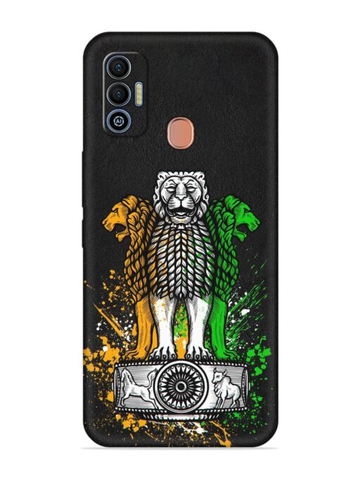 Pillars Of Ashoka Embossed Soft Silicone Case for Tecno Spark 7T