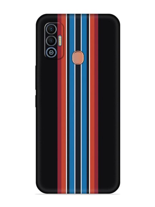 Vertical Strips Embossed Soft Silicone Case for Tecno Spark 7T Zapvi