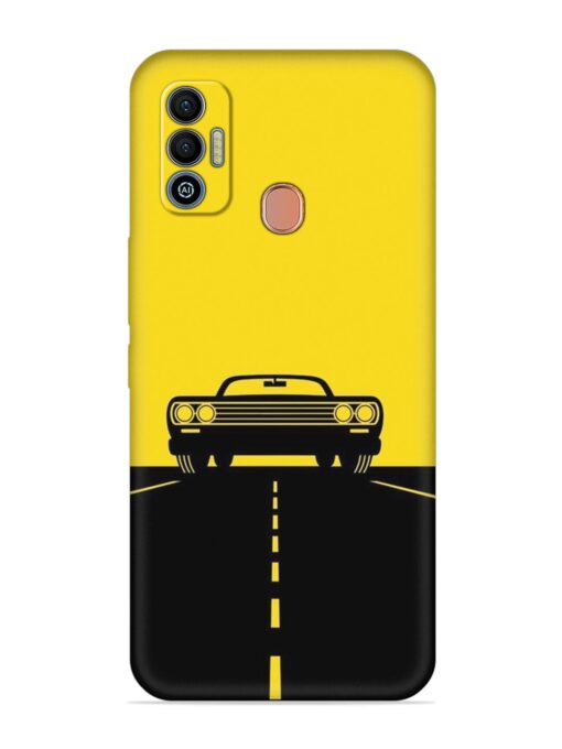 Classic Car Embossed Soft Silicone Case for Tecno Spark 7T