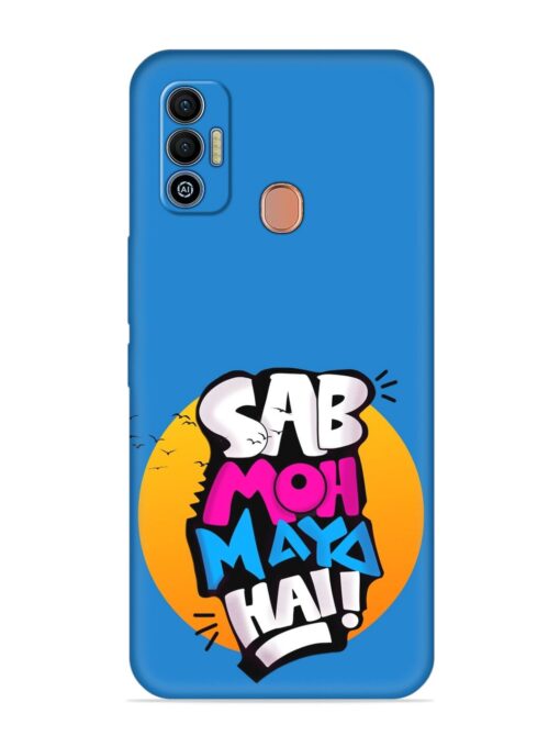 Sab Moh Moya Embossed Soft Silicone Case for Tecno Spark 7T