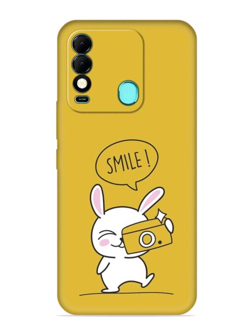 Hey Smile Please Embossed Soft Silicone Case for Tecno Spark 8 Zapvi