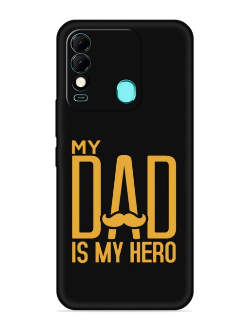 My Dad Is My Hero Embossed Soft Silicone Case for Tecno Spark 8 Zapvi