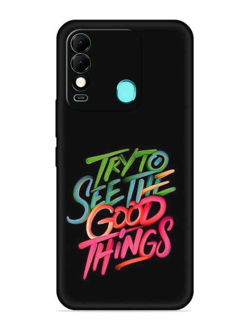 Try To See The Good Things Embossed Soft Silicone Case for Tecno Spark 8 Zapvi