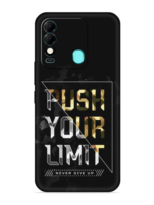 Push Your Limits Embossed Soft Silicone Case for Tecno Spark 8 Zapvi