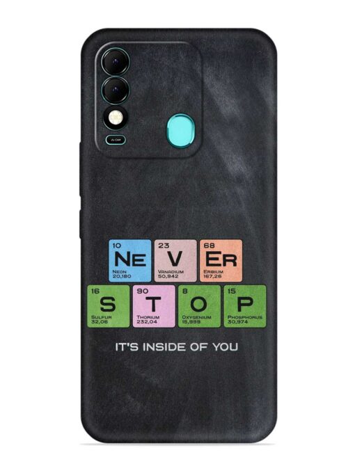 Never Stop It'S Inside Of You Embossed Soft Silicone Case for Tecno Spark 8 Zapvi