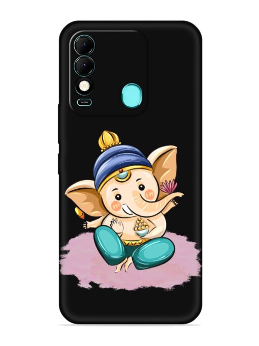 Bal Ganesh Vector Art Embossed Soft Silicone Case for Tecno Spark 8 Zapvi