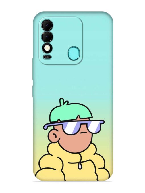 Doodles Cool Character Embossed Soft Silicone Case for Tecno Spark 8 Zapvi